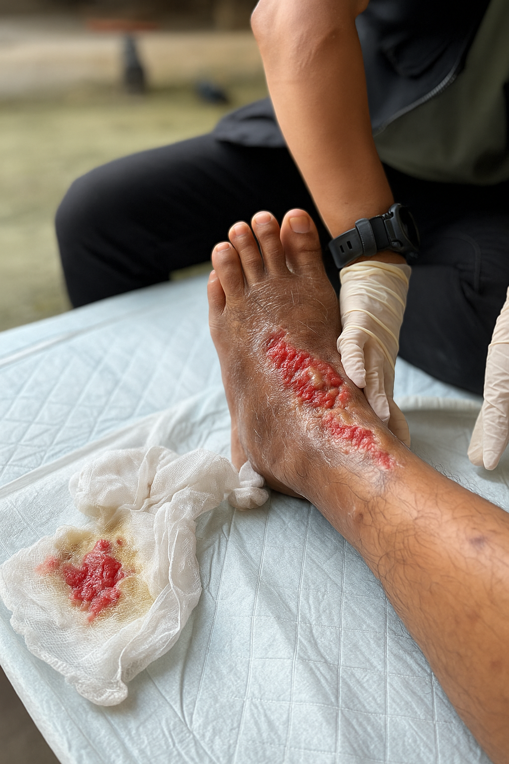 Keadaan selepas: kulit lebih sihat dan tenang